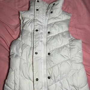 white puffer vest